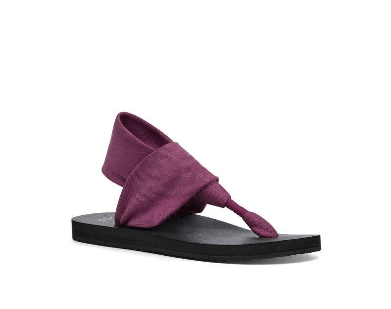 Sandalias Sanuk Sling ST Vegan Mujer Morados | MX-594105