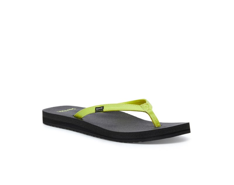 Sandalias Sanuk Yoga Joy Mujer Amarillos | MX-176821