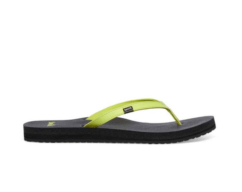 Sandalias Sanuk Yoga Joy Mujer Amarillos | MX-176821