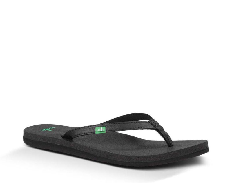 Sandalias Sanuk Yoga Joy Mujer Negros | MX-927960