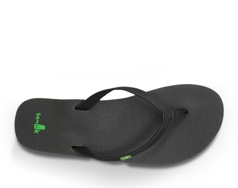 Sandalias Sanuk Yoga Joy Mujer Negros | MX-927960