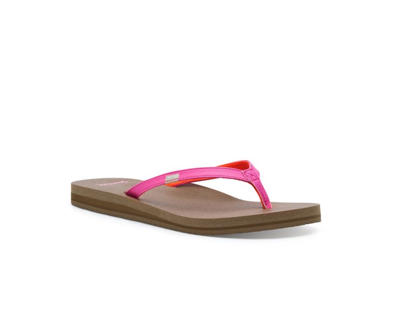 Sandalias Sanuk Yoga Joy Mujer Rosas | MX-112521