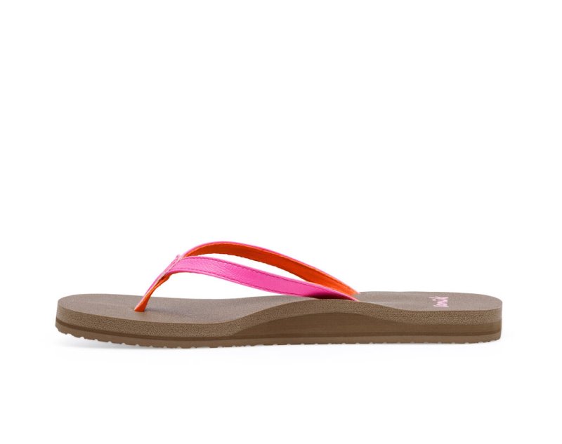 Sandalias Sanuk Yoga Joy Mujer Rosas | MX-112521