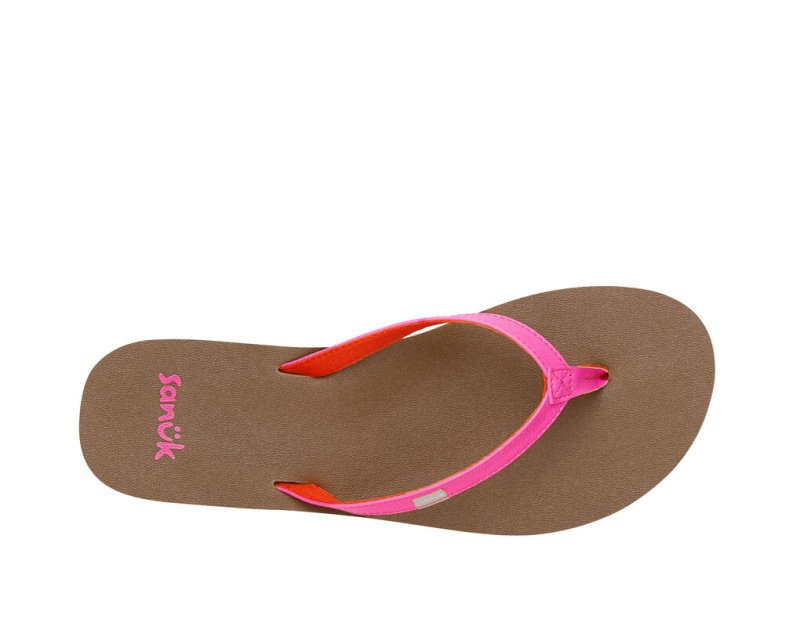 Sandalias Sanuk Yoga Joy Mujer Rosas | MX-112521