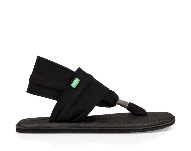 Sandalias Sanuk Yoga Sling 2 Mujer Negros | MX-842018