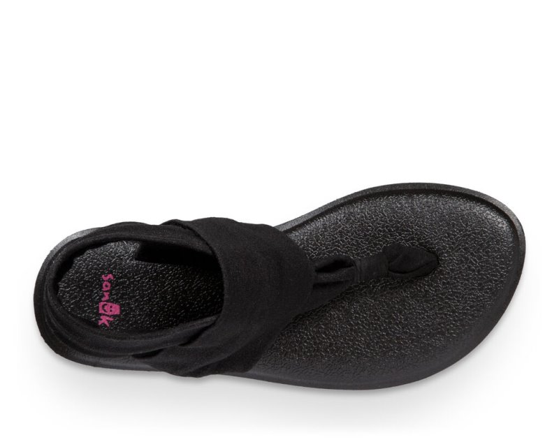 Sandalias Sanuk Yoga Sling Burst Niños Negros | MX-291128