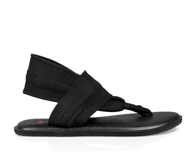 Sandalias Sanuk Yoga Sling Burst Niños Negros | MX-291128