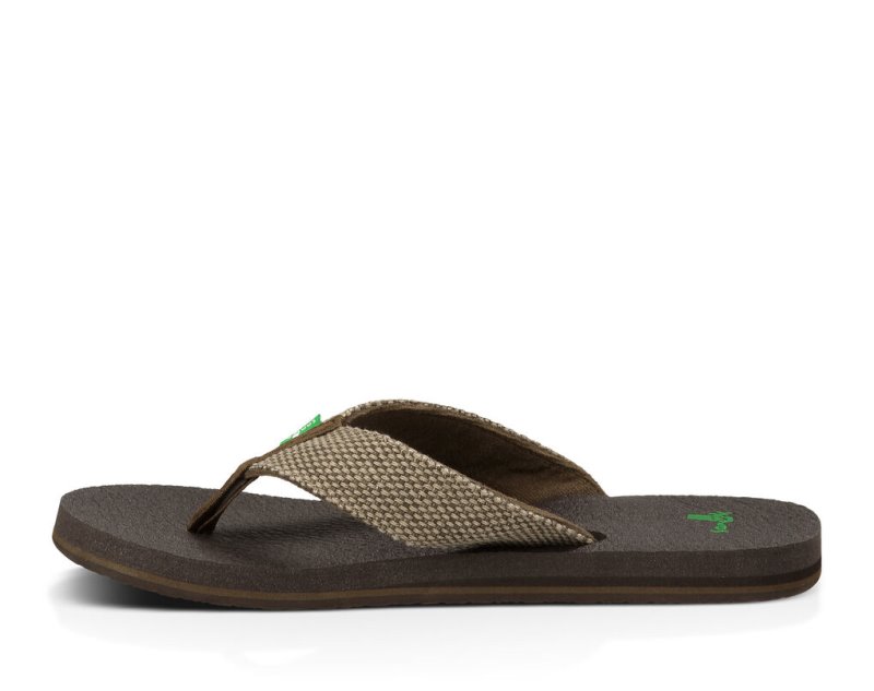 Sandalias Sanuk Yogi 4 Flip Hombre Marrom | MX-698834