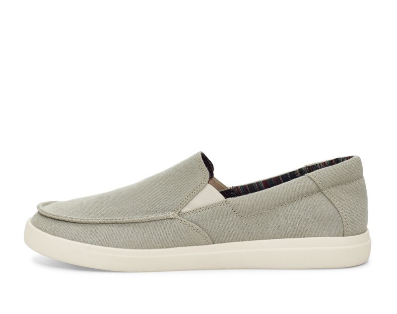 Tenis Sanuk Sideline 2 Hemp Slip-on Hombre Grises | MX-014411