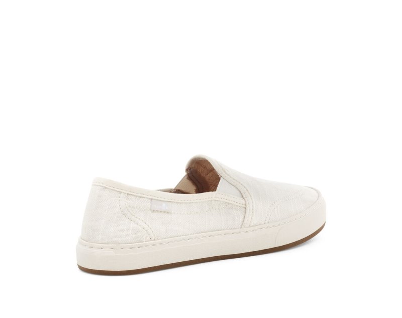 Zapatos Sanuk Avery Hemp Vegan Slip-on Mujer Blancos | MX-564887