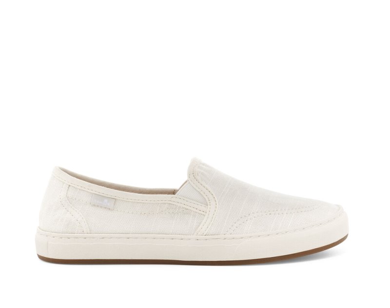 Zapatos Sanuk Avery Hemp Vegan Slip-on Mujer Blancos | MX-564887