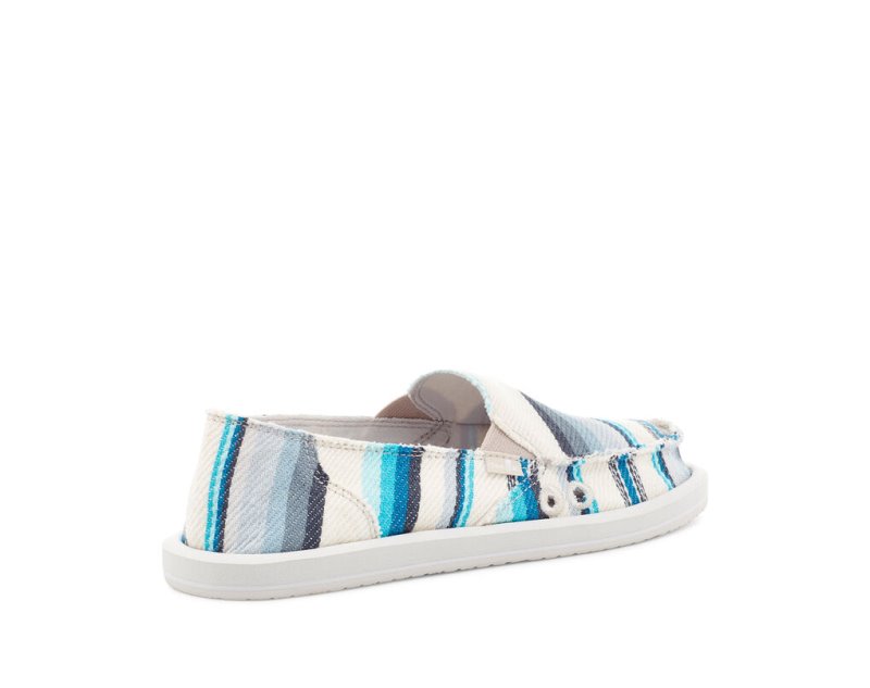 Zapatos Sanuk Donna Blanket Slip-on Mujer Azules | MX-633268