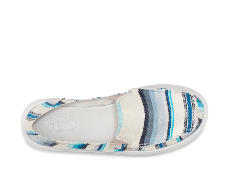 Zapatos Sanuk Donna Blanket Slip-on Mujer Azules | MX-633268