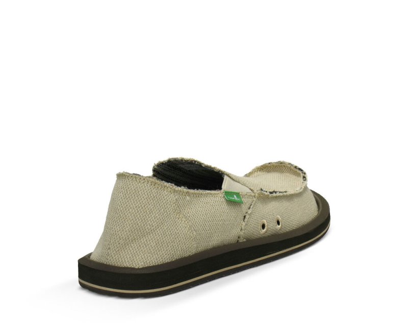 Zapatos Sanuk Hemp Hombre Verde Oliva Claro | MX-565021