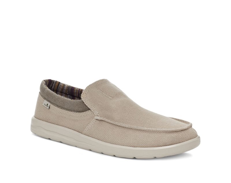 Zapatos Sanuk Hi Bro Lite Hemp Slip-on Hombre Beige | MX-926362