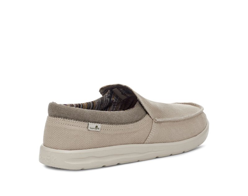 Zapatos Sanuk Hi Bro Lite Hemp Slip-on Hombre Beige | MX-926362