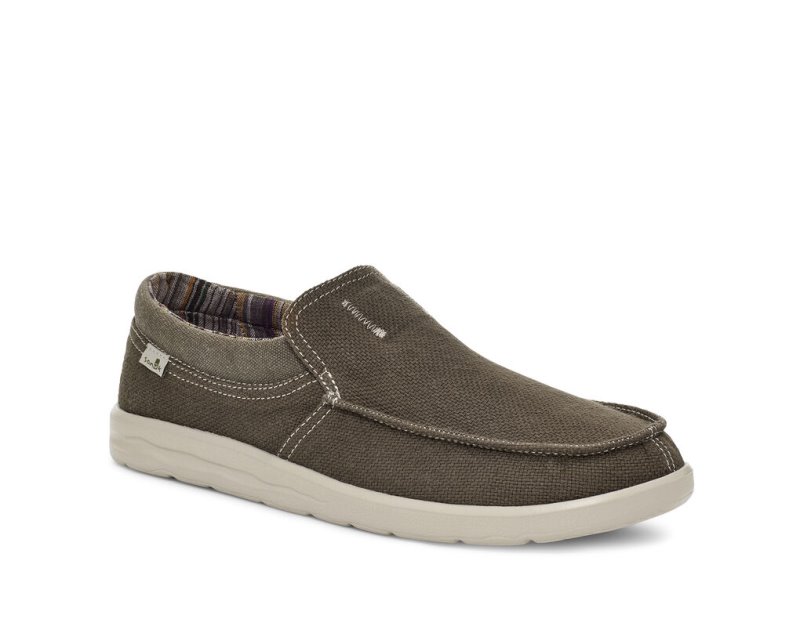 Zapatos Sanuk Hi Bro Lite Hemp Slip-on Hombre Grises | MX-994929