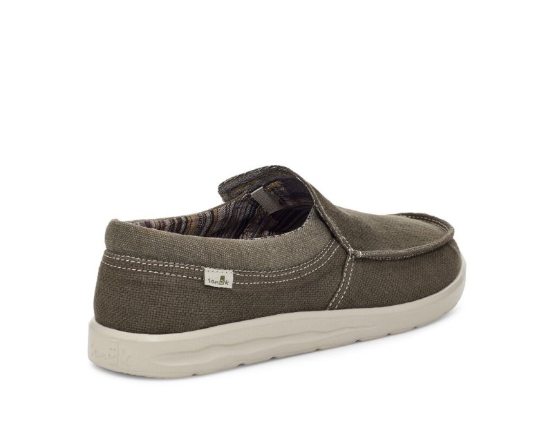 Zapatos Sanuk Hi Bro Lite Hemp Slip-on Hombre Grises | MX-994929