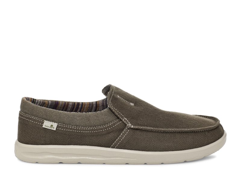 Zapatos Sanuk Hi Bro Lite Hemp Slip-on Hombre Grises | MX-994929