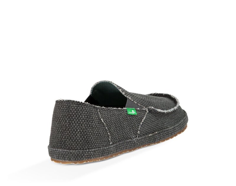 Zapatos Sanuk Rounder Hombre Negros | MX-022072