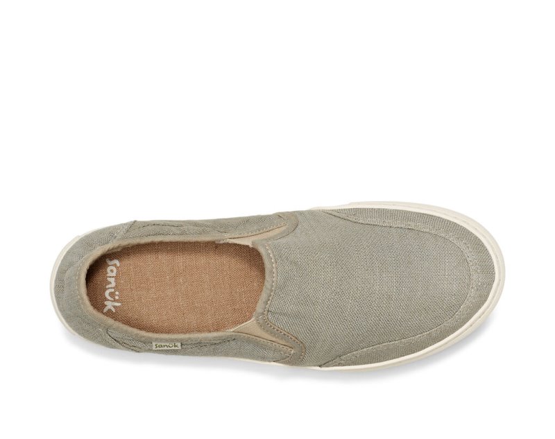 Zapatos Sanuk Tideline Hemp Slip-on Hombre Grises | MX-027942