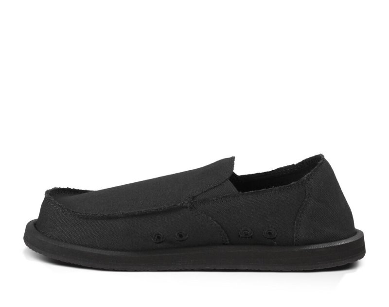 Zapatos Sanuk Vagabond Hombre Negros | MX-134859