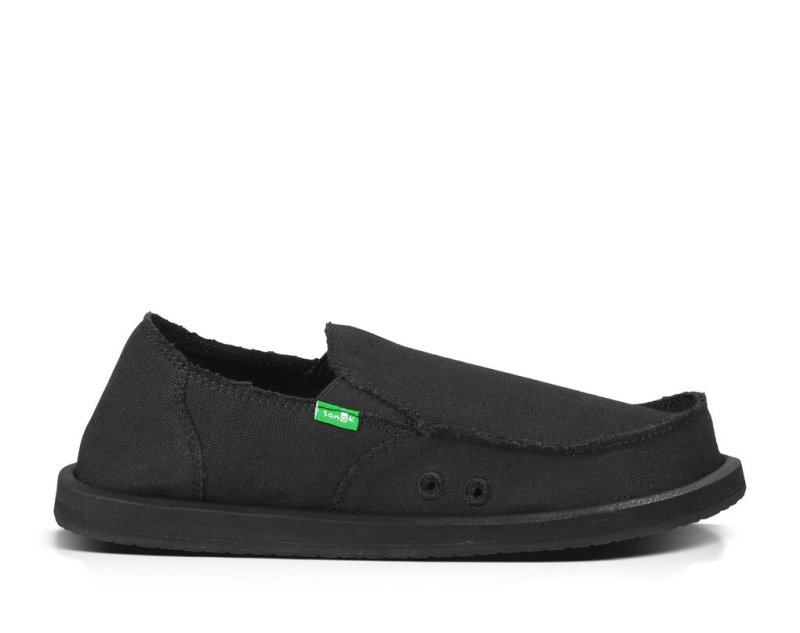 Zapatos Sanuk Vagabond Hombre Negros | MX-134859