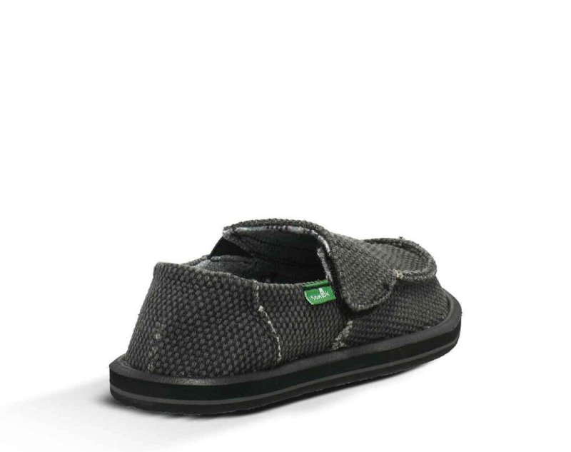 Zapatos Sanuk Vagabond Niños Negros | MX-492087