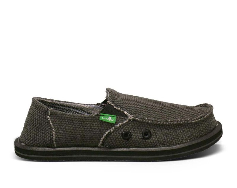 Zapatos Sanuk Vagabond Niños Negros | MX-758409