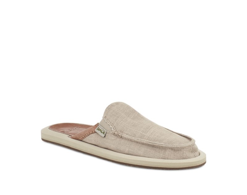 Zapatos Sanuk You Got My Back Hemp Pantuflas Mujer Beige | MX-999243