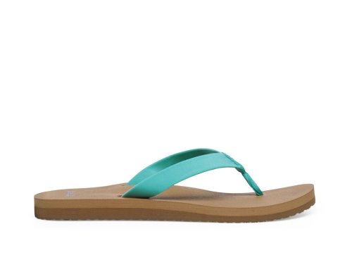 Chanclas Sanuk Ashland ST Vegan Mujer Turquesa | MX-009520