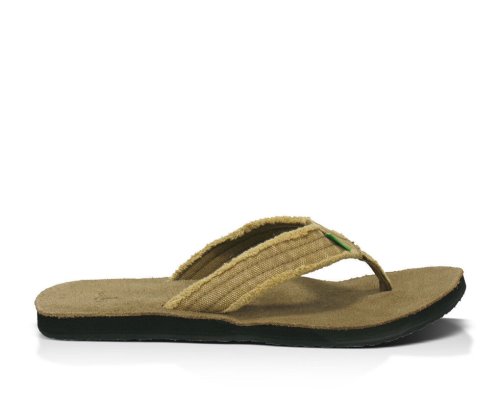 Chanclas Sanuk Fraid Not Hombre Kaki | MX-952004