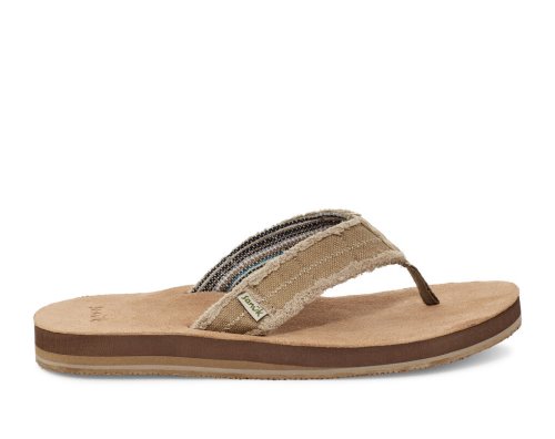 Chanclas Sanuk Fraid Not Soft Top Eco-Friendly Hombre Marrom | MX-106572