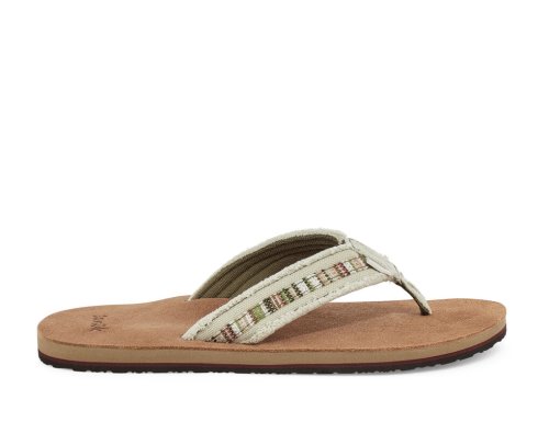 Chanclas Sanuk Fraid So Eco-Friendly Hombre Marrom Beige | MX-915339