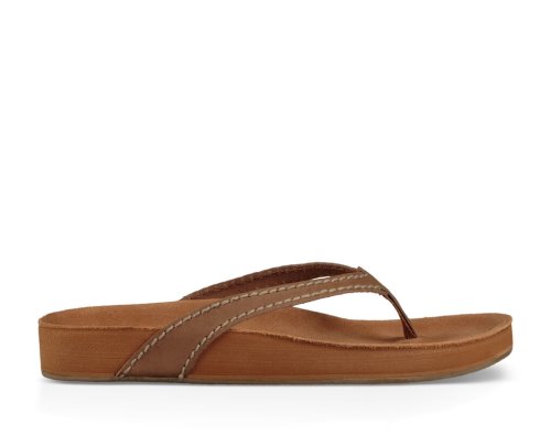 Chanclas Sanuk She Loungey Cuero Mujer Marrom | MX-919802