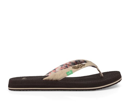 Chanclas Sanuk Yoga Paradise 2 Mujer Chocolate Beige | MX-376010