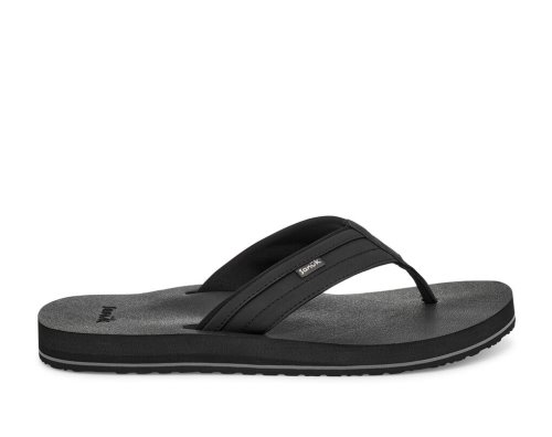 Chanclas Sanuk Ziggy Agua-Friendly Hombre Negros | MX-670967