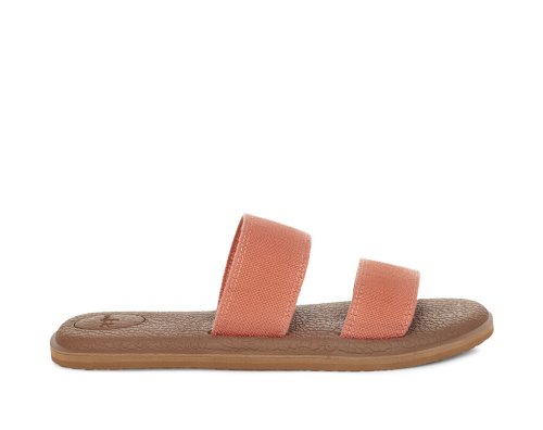 Sandalias Sanuk Yoga Gora Mujer Coral | MX-261240