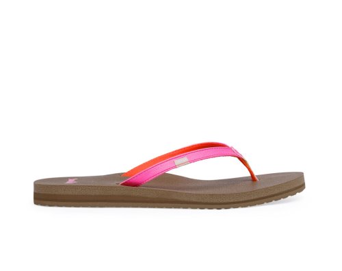 Sandalias Sanuk Yoga Joy Mujer Rosas | MX-112521