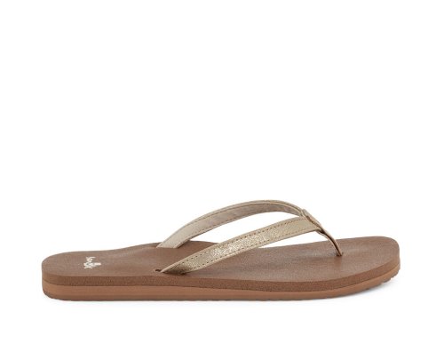 Sandalias Sanuk Yoga Joy Shimmer Metallic Mujer Marrom | MX-100438