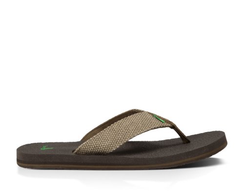 Sandalias Sanuk Yogi 4 Flip Hombre Marrom | MX-698834