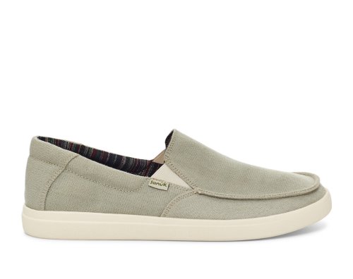 Tenis Sanuk Sideline 2 Hemp Slip-on Hombre Grises | MX-582628