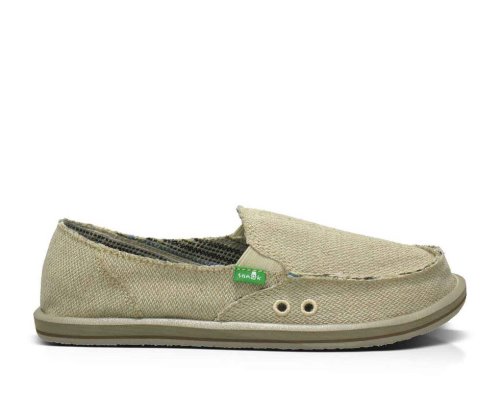 Zapatos Sanuk Donna Hemp Mujer Verde Oliva Claro | MX-575524