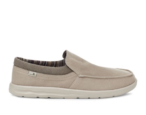 Zapatos Sanuk Hi Bro Lite Hemp Slip-on Hombre Beige | MX-926362