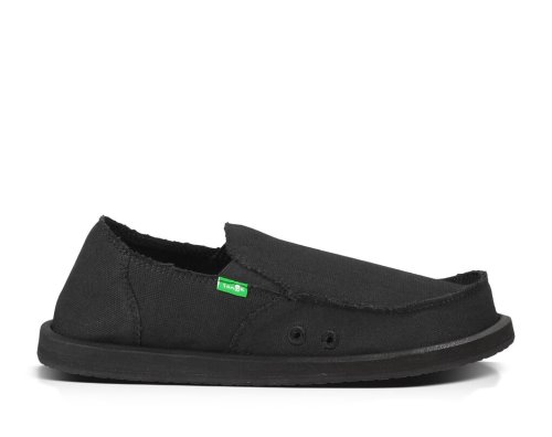 Zapatos Sanuk Vagabond Hombre Negros | MX-168406